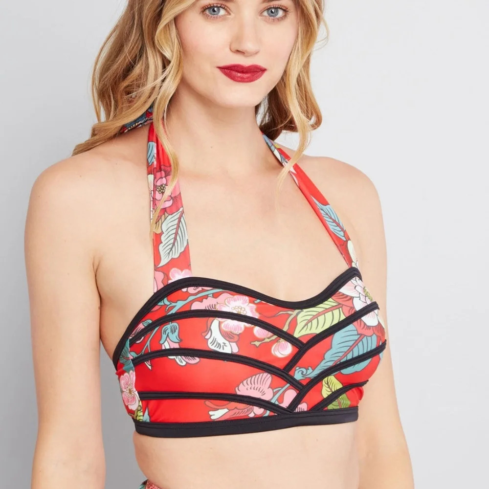 New**‎ Modcloth "Geena" Bikini Top